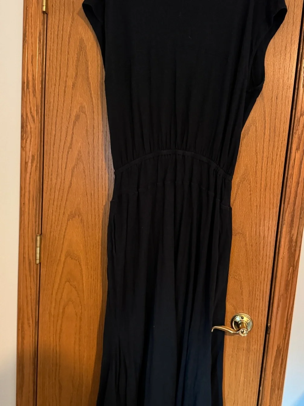 Free People washed Black V-Neck Women's Dress